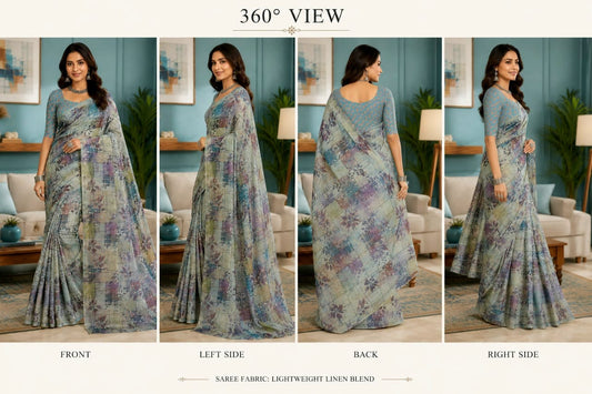 Cotton Linen Sarees