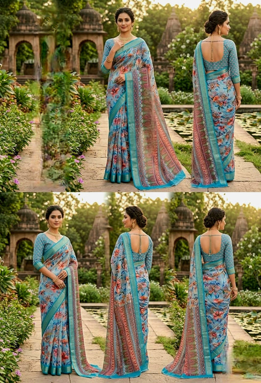 Cotton Linen Sarees
