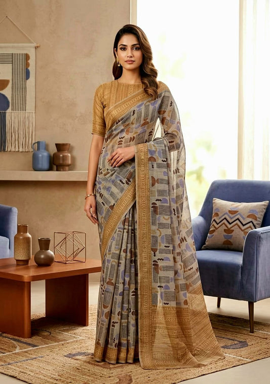 Cotton Linen Sarees