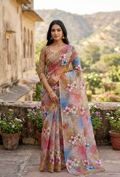 Cotton Linen Sarees