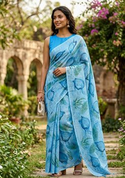 Cotton Linen Sarees