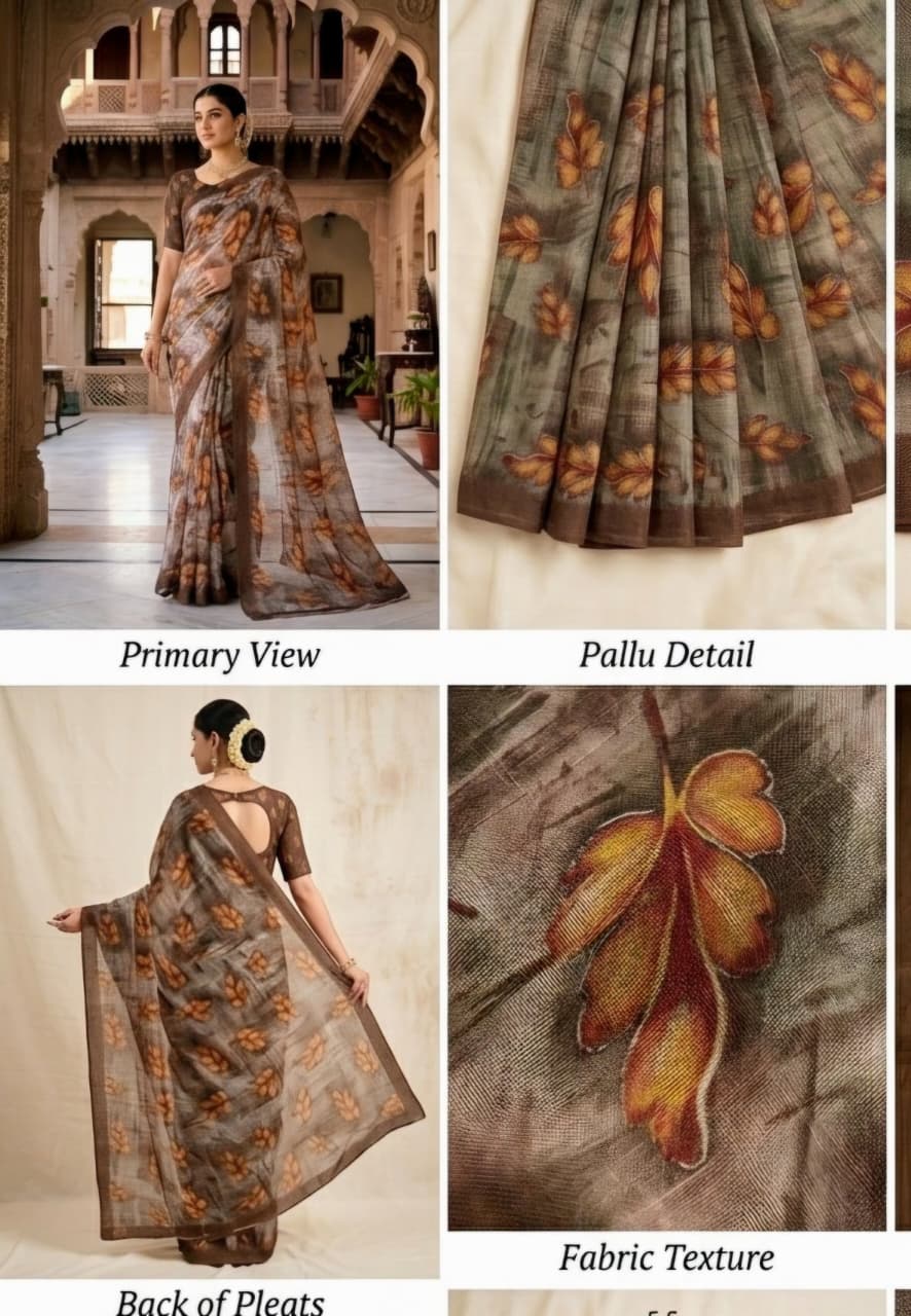 Cotton Linen Sarees