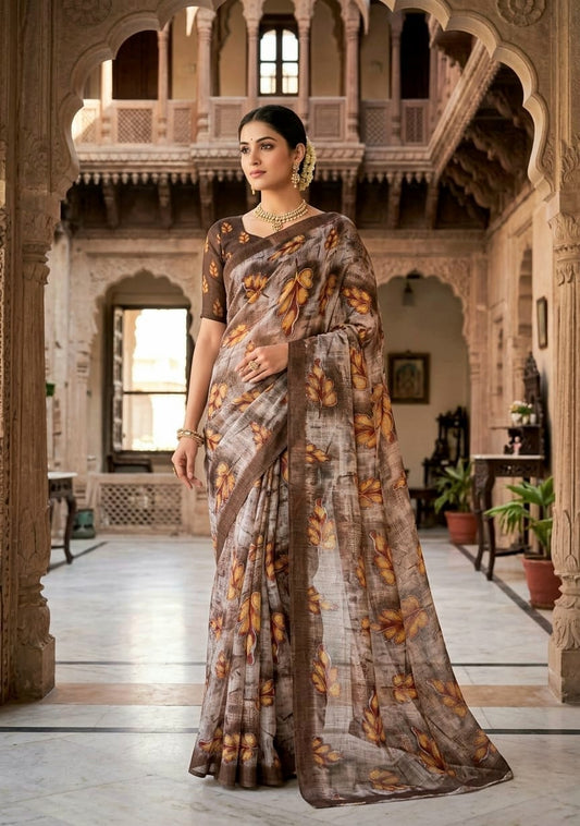 Cotton Linen Sarees