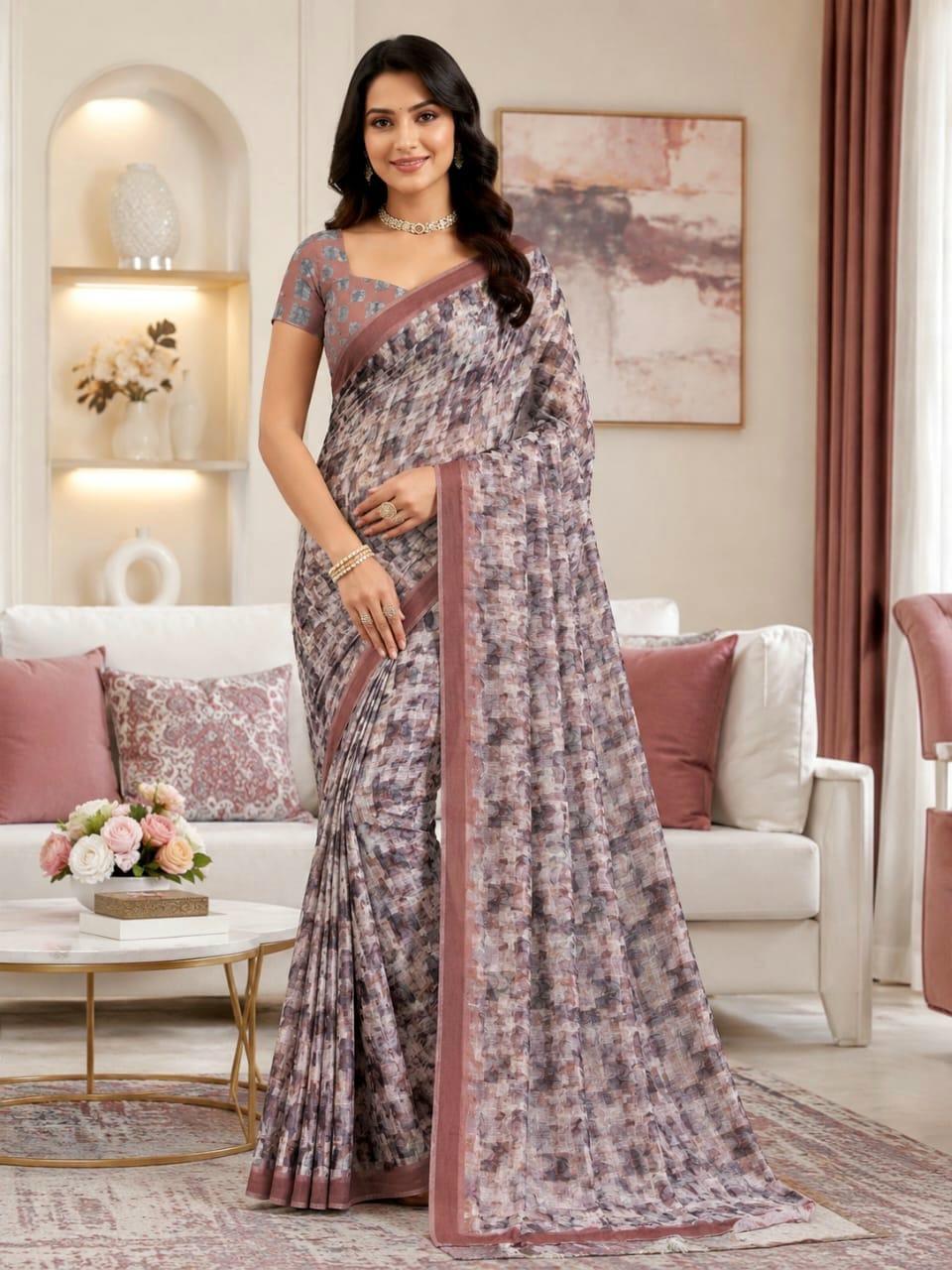 Cotton Linen Sarees