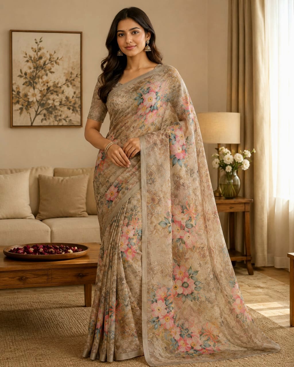 Cotton Linen Sarees