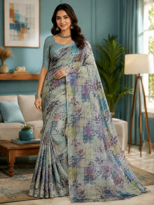 Cotton Linen Sarees