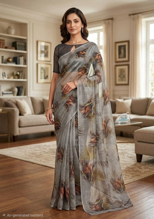 Cotton Linen Sarees