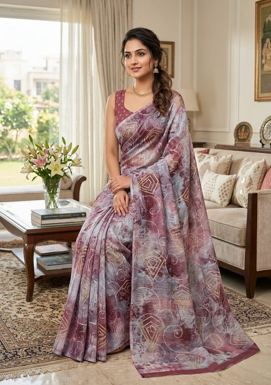 Cotton Linen Sarees