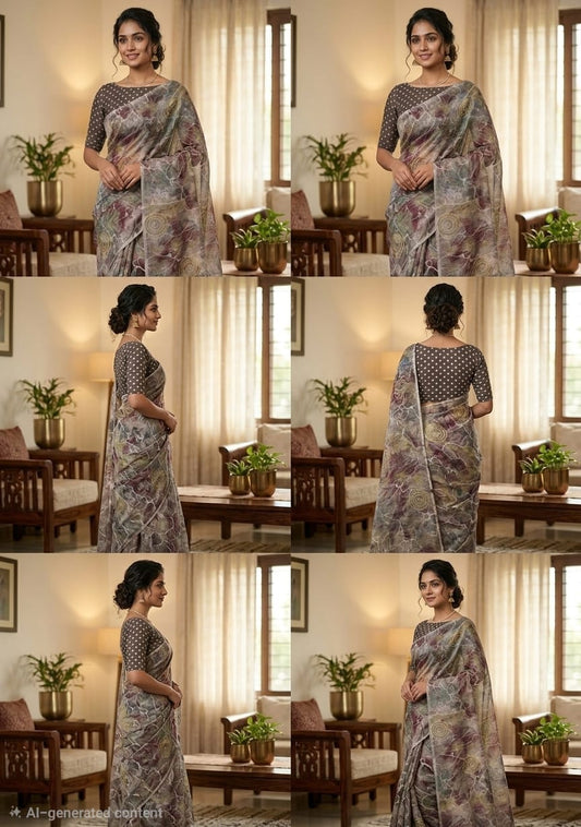 Cotton Linen Sarees
