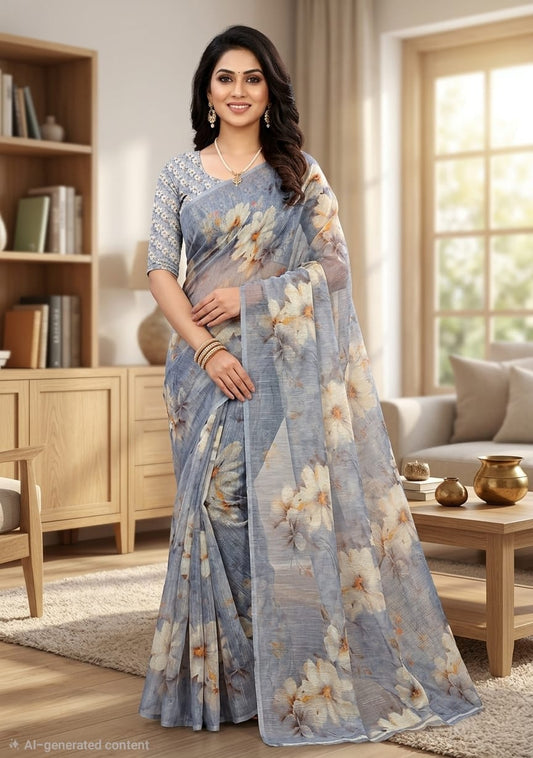 Cotton Linen Sarees