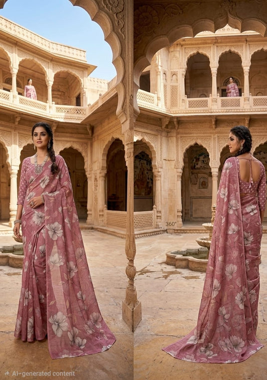 Cotton Linen Sarees