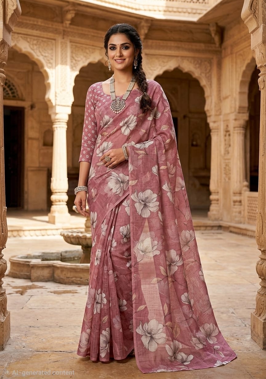 Cotton Linen Sarees