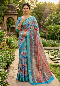 Cotton Linen Sarees