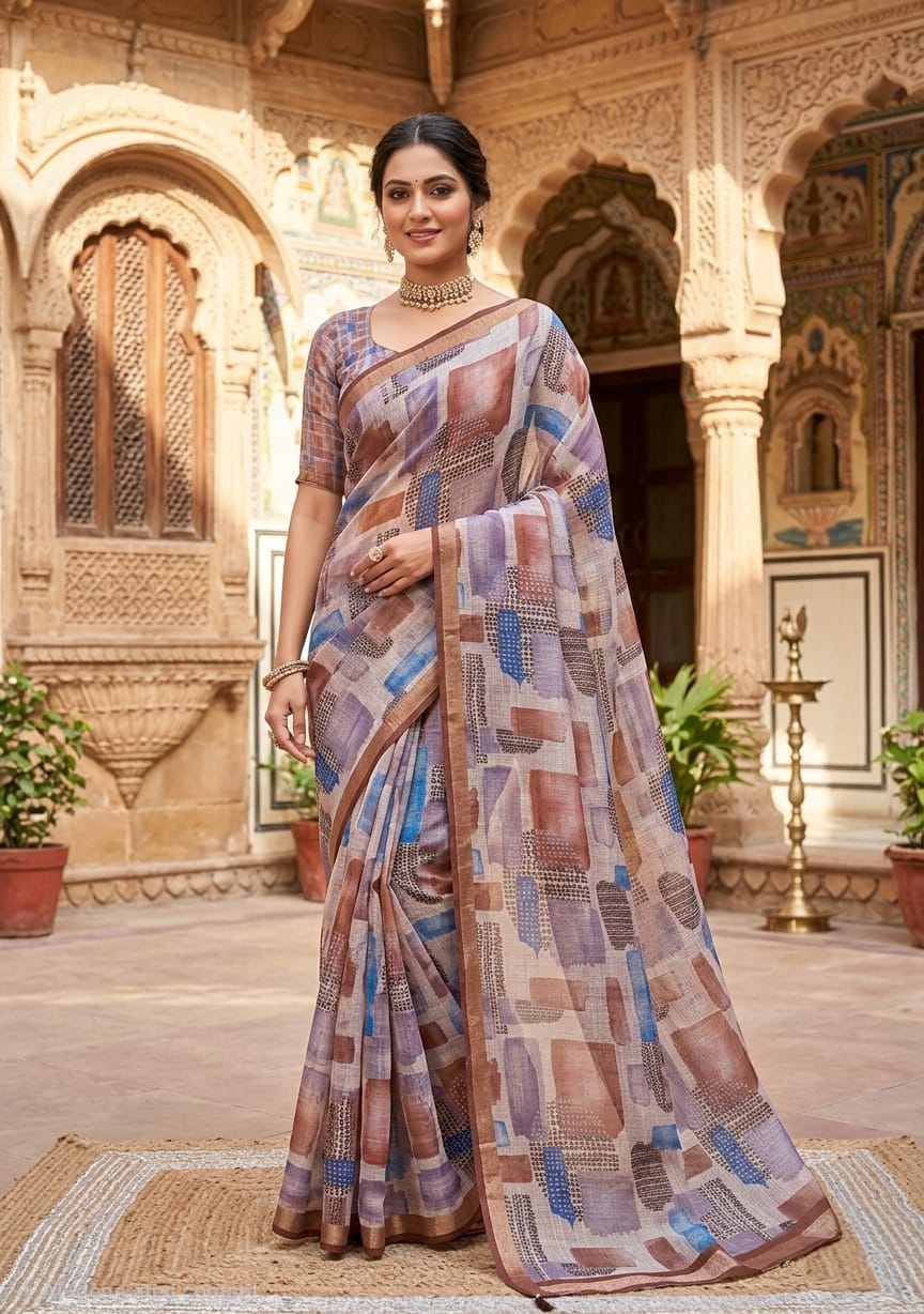 Cotton Linen Sarees