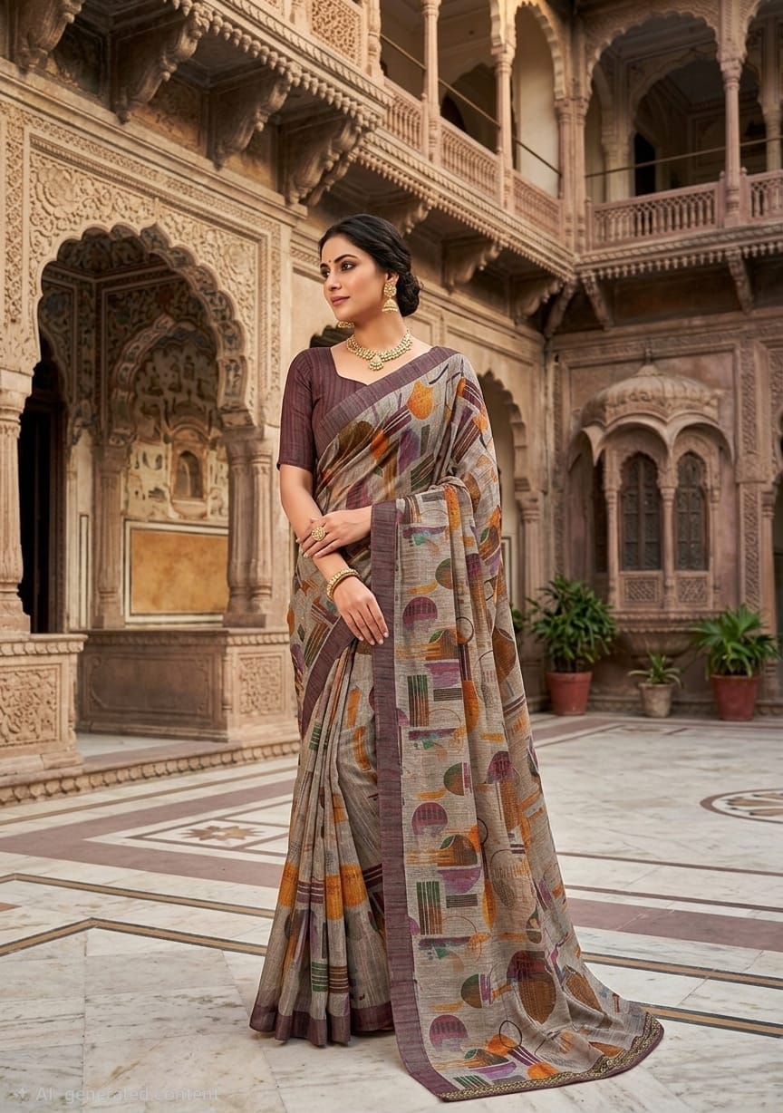 Cotton Linen Sarees
