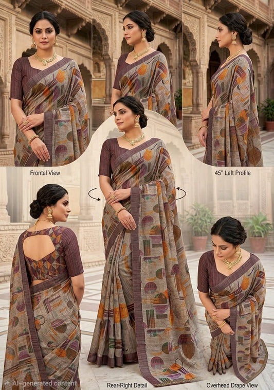 Cotton Linen Sarees