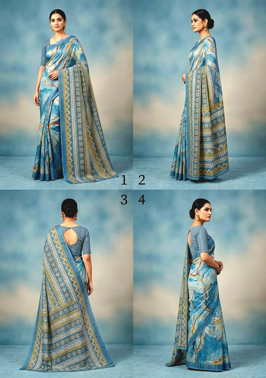 Cotton Linen Sarees