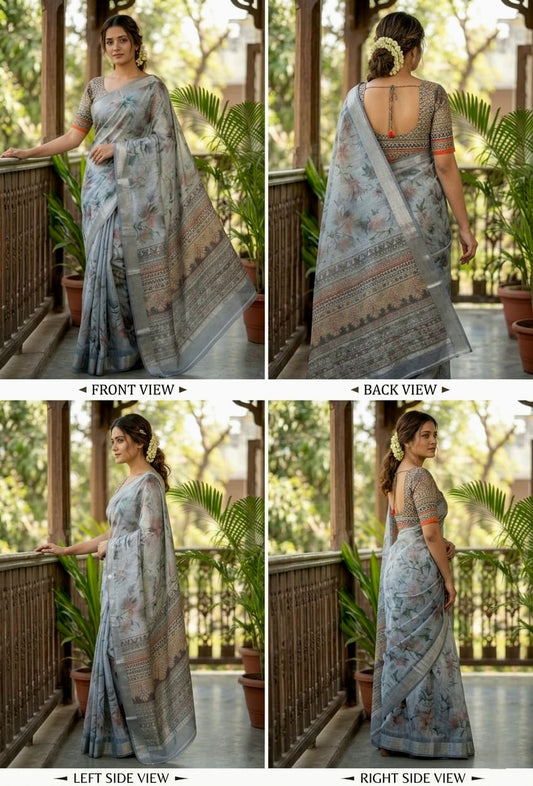 Cotton Linen Sarees