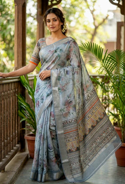 Cotton Linen Sarees
