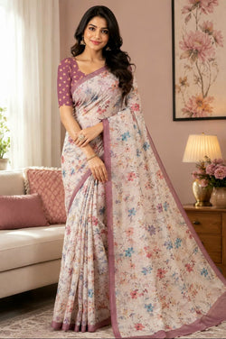 Cotton Linen Sarees