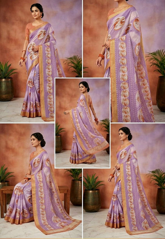 Cotton Linen Sarees