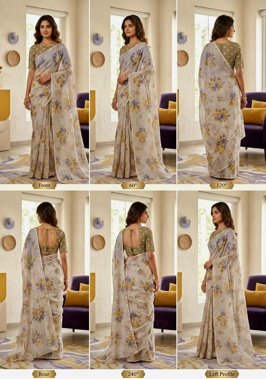 Cotton Linen Sarees