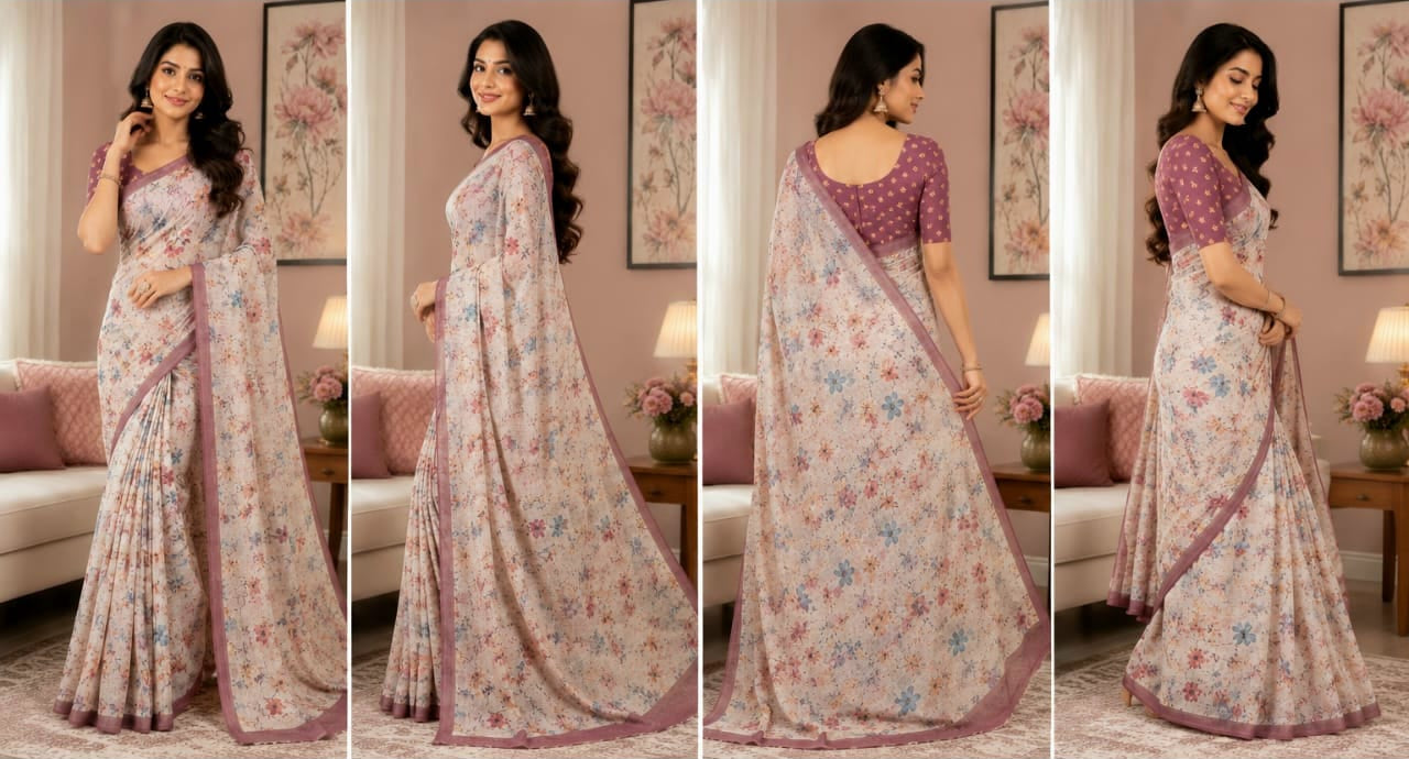 Cotton Linen Sarees